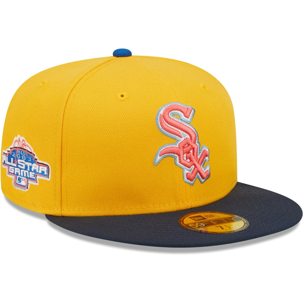 Men's Chicago White Sox New Era Gold/Azure 2003 All-Star Game Undervisor 59FIFTY Fitted Hat 3 Men's Chicago White Sox New Era Gold/Azure 2003 All-Star Game Undervisor 59FIFTY Fitted Hat
