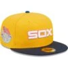 Men's Chicago White Sox New Era Gold/Azure American League Inaugural Team Undervisor 59FIFTY Fitted Hat -CapNation Shop azure chicago white sox american league inaugural team undervisor 59fifty fitted hat pi4693000 altimages ff 4693979 97521e066595502f0d0dalt1 full