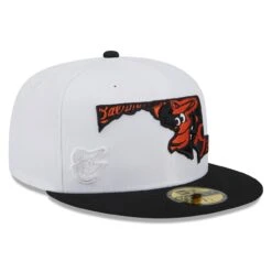 Men's Baltimore Orioles New Era White/Black State 59FIFTY Fitted Hat -CapNation Shop black baltimore orioles state 59fifty fitted hat ss5 p 4998582pv 3u gbjxa2ngelakj5xqlebkv pqarhqfjfvyw5xr0txyy