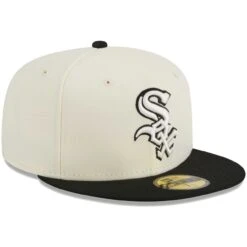 Men's Chicago White Sox New Era Stone/Black Chrome 59FIFTY Fitted Hat -CapNation Shop black chicago white sox chrome 59fifty fitted hat ss5 p 200013207pv 3u kdrjsuimrlubakqza9fiv j0l9z55qoddx8qszj9us