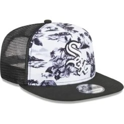 Men's Chicago White Sox New Era White/Black Vacay 2.0 A-Frame Trucker 9FIFTY Snapback Hat -CapNation Shop black chicago white sox vacay 20 a frame trucker 9fifty snapback hat ss5 p 200013024pv 3u o26yjm0ymxfiwjvoe6oqv k9w3yv2myqce6n22vjn4