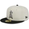 Men's Los Angeles Angels New Era Stone/Black Chrome 59FIFTY Fitted Hat -CapNation Shop black los angeles angels chrome 59fifty fitted hat ss5 p 200013214pv 1u xmvnxeudq5auol6da52sv qlazvc82zddy9xsaqve8