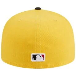 Men's Los Angeles Dodgers New Era Yellow/Black Grilled 59FIFTY Fitted Hat -CapNation Shop black los angeles dodgers grilled 59fifty fitted hat ss5 p 200006673pv 4u ht5cwf4xhem649dxot6gv d97v9zjdbnqramzh6hfh