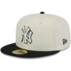 Men's New York Yankees New Era Stone/Black Chrome 59FIFTY Fitted Hat -CapNation Shop black new york yankees chrome 59fifty fitted hat ss5 p 200013220pv 1u lgwsk83x3zcf6qucdcefv 8pqh9vyaavs8h2vecfrz