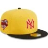 Men's New York Yankees New Era Yellow/Black Grilled 59FIFTY Fitted Hat -CapNation Shop black new york yankees grilled 59fifty fitted hat ss5 p 200006677pv 1u dx2cqnf4vxbkmkekmoiyv dgpmbxjscwdu9nwqnxlk