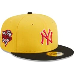 Men's New York Yankees New Era Yellow/Black Grilled 59FIFTY Fitted Hat