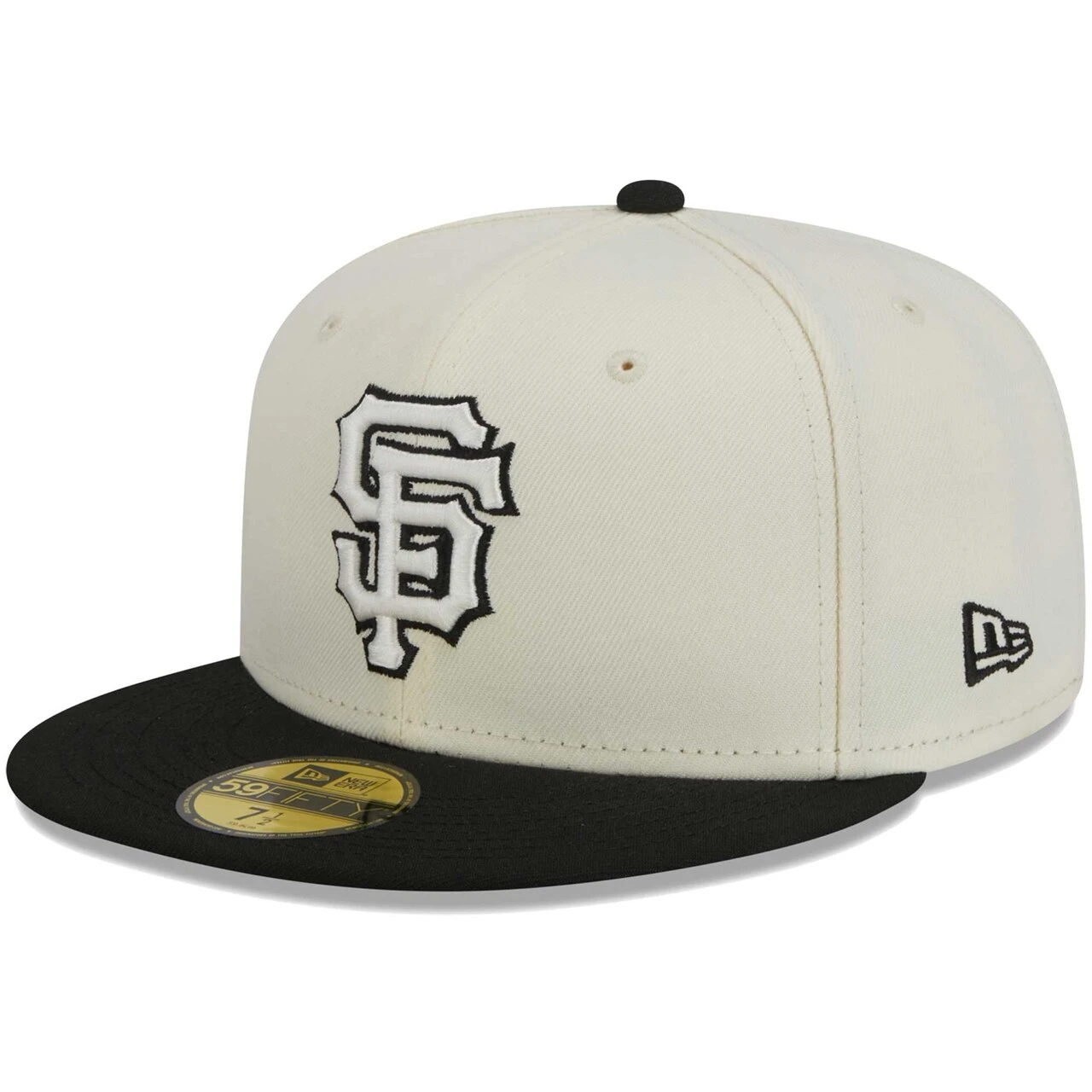 Men's San Francisco Giants New Era Stone/Black Chrome 59FIFTY Fitted Hat 3 Men's San Francisco Giants New Era Stone/Black Chrome 59FIFTY Fitted Hat