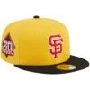 Men's San Francisco Giants New Era Yellow/Black Grilled 59FIFTY Fitted Hat -CapNation Shop black san francisco giants grilled 59fifty fitted hat ss5 p 200006682pv 1u aiiw1fpnvi9lc2yzkatpv d2khwkiv8xyduymkhsim