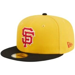 Men's San Francisco Giants New Era Yellow/Black Grilled 59FIFTY Fitted Hat -CapNation Shop black san francisco giants grilled 59fifty fitted hat ss5 p 200006682pv 3u aiiw1fpnvi9lc2yzkatpv 0nphosq9bbdxzopzfakh