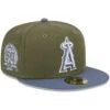 Men's Los Angeles Angels New Era Olive/Blue 59FIFTY Fitted Hat -CapNation Shop blue los angeles angels 59fifty fitted hat ss5 p 200013107pv 1u kjwzd7svuuhewtyfjog5v 2qlqhghdeubntktbng3j