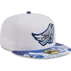 Men's Los Angeles Angels New Era White/Blue Flamingo 59FIFTY Fitted Hat -CapNation Shop blue los angeles angels flamingo 59fifty fitted hat ss5 p 200016127pv 3u smzprew0j7kic0jjb9jbv codr3pk0hrwgeuxibm4b