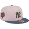 Men's New York Yankees New Era Pink/Blue Olive Undervisor 59FIFTY Fitted Hat 2 Men's New York Yankees New Era Pink/Blue Olive Undervisor 59FIFTY Fitted Hat -CapNation Shop blue new york yankees olive undervisor 59fifty fitted hat ss5 p 200013163pv 1u 8gyqqe2pkpu5izfmy6jdv id9rlafg0mpxyc6nfy4n