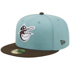 Men's Baltimore Orioles New Era Light Blue/Brown 60th Anniversary Beach Kiss 59FIFTY Fitted Hat -CapNation Shop brown baltimore orioles 60th anniversary beach kiss 59fifty fitted hat ss5 p 4997281pv 3u xlr7v8mk1acphfsnesztv 7gf7i8i9zajoqj3ljetr