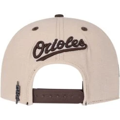 Men's Baltimore Orioles Pro Standard White/Brown Chocolate Ice Cream Drip Snapback Hat -CapNation Shop brown baltimore orioles chocolate ice cream drip snapback hat ss5 p 200006411pv 4u xixddiliq8gupyxhcbccv ghltxocbuwtud5wheigd