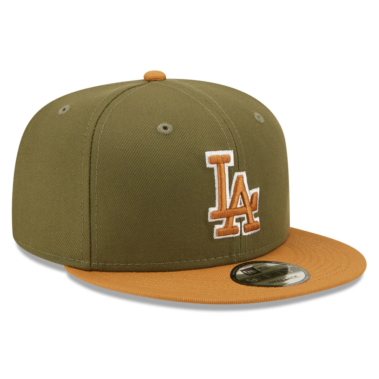 Men's Los Angeles Dodgers New Era Green/Brown Color Pack Two-Tone 9FIFTY Snapback Hat 5 Men's Los Angeles Dodgers New Era Green/Brown Color Pack Two-Tone 9FIFTY Snapback Hat - Image 3