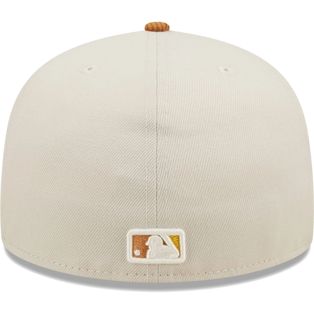 Men's New York Yankees New Era Cream/Brown Corduroy Visor 59FIFTY Fitted Hat 6 Men's New York Yankees New Era Cream/Brown Corduroy Visor 59FIFTY Fitted Hat - Image 4
