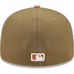 Men's New York Yankees New Era Olive/Brown Two-Tone Color Pack 59FIFTY Fitted Hat -CapNation Shop brown new york yankees two tone color pack 59fifty fitted hat pi4673000 altimages ff 4673460 f17056680cb8b63cfb8calt4 full
