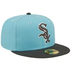 Men's Chicago White Sox New Era Light Blue/Charcoal Two-Tone Color Pack 59FIFTY Fitted Hat -CapNation Shop charcoal chicago white sox two tone color pack 59fifty fitted hat pi4673000 altimages ff 4673402 23b3f6ca1d36588562abalt3 full