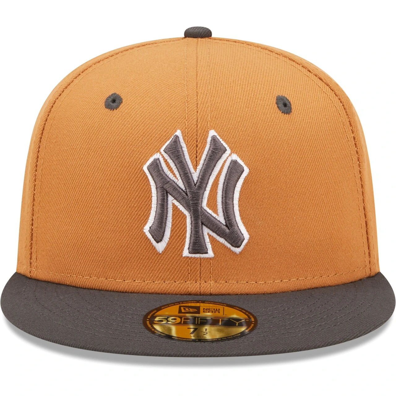 Men's New York Yankees New Era Brown/Charcoal Two-Tone Color Pack 59FIFTY Fitted Hat 4 Men's New York Yankees New Era Brown/Charcoal Two-Tone Color Pack 59FIFTY Fitted Hat - Image 2