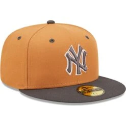 Men's New York Yankees New Era Brown/Charcoal Two-Tone Color Pack 59FIFTY Fitted Hat 8 Men's New York Yankees New Era Brown/Charcoal Two-Tone Color Pack 59FIFTY Fitted Hat -CapNation Shop charcoal new york yankees two tone color pack 59fifty fitted hat pi4673000 altimages ff 4673457 d7348d3c4ffbf330e0d7alt3 full