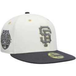 Men's San Francisco Giants New Era White/Charcoal 1984 MLB All-Star Game Chrome 59FIFTY Fitted Hat