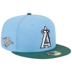 Men's Los Angeles Angels New Era Sky Blue/Cilantro 2002 World Series 59FIFTY Fitted Hat