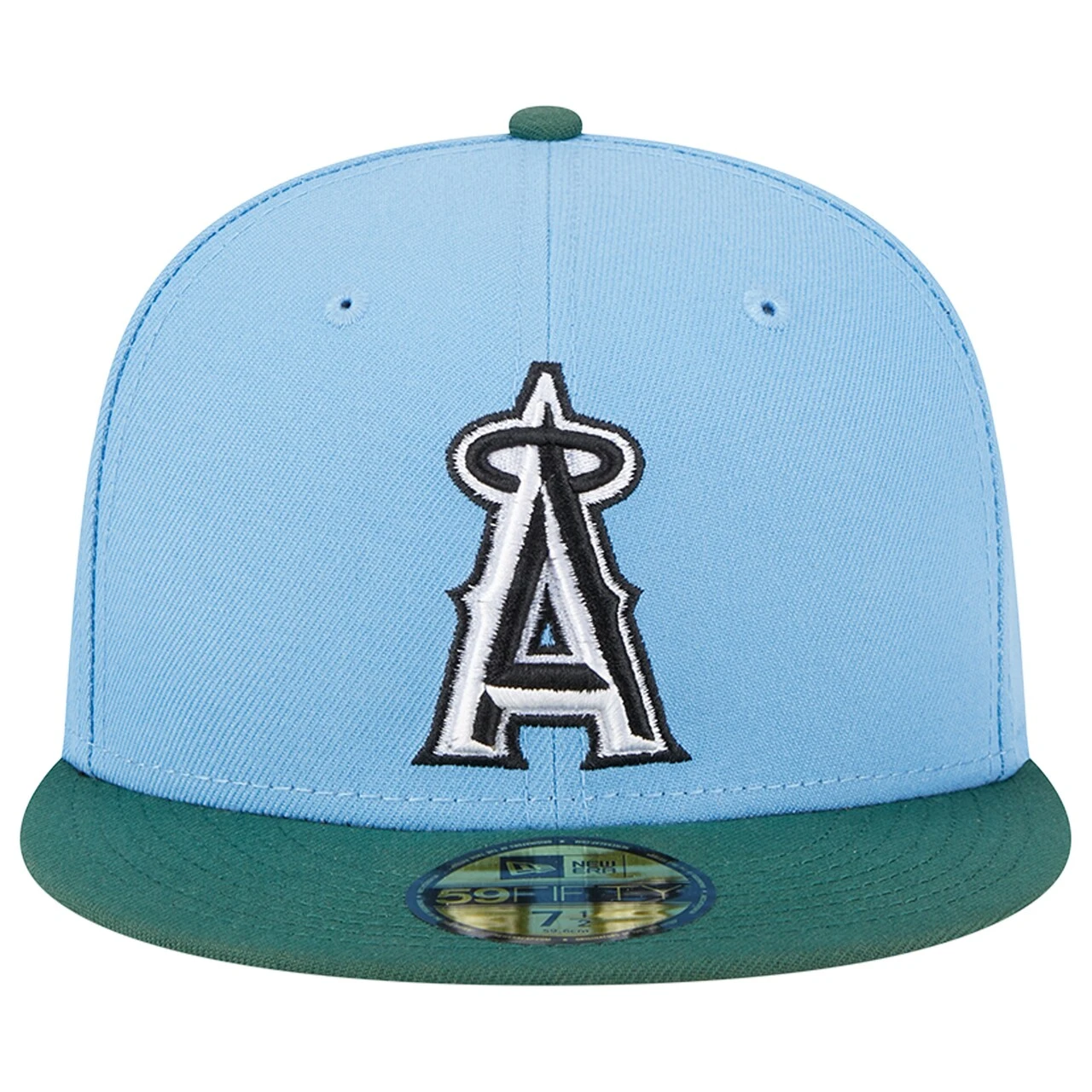 Men's Los Angeles Angels New Era Sky Blue/Cilantro 2002 World Series 59FIFTY Fitted Hat 4 Men's Los Angeles Angels New Era Sky Blue/Cilantro 2002 World Series 59FIFTY Fitted Hat - Image 2