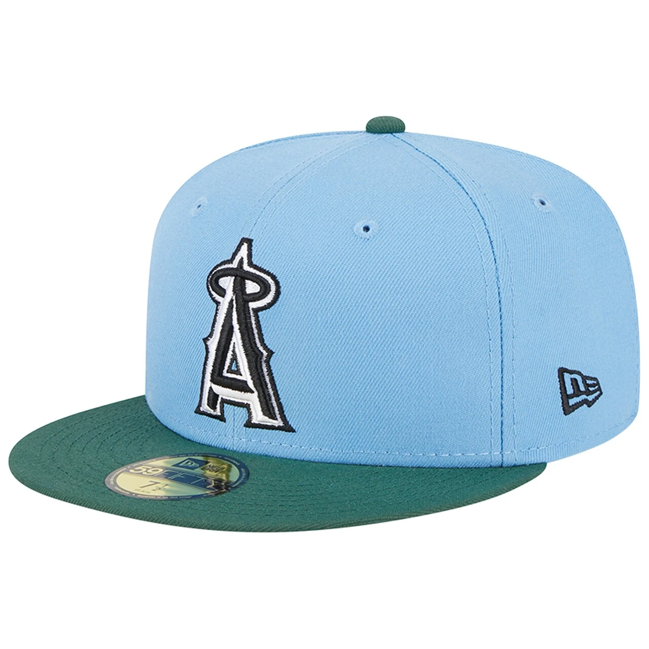 Men's Los Angeles Angels New Era Sky Blue/Cilantro 2002 World Series 59FIFTY Fitted Hat 5 Men's Los Angeles Angels New Era Sky Blue/Cilantro 2002 World Series 59FIFTY Fitted Hat - Image 3