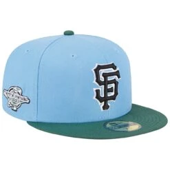 Men's San Francisco Giants New Era Sky Blue/Cilantro 2002 World Series 59FIFTY Fitted Hat