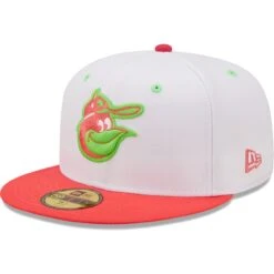 Men's Baltimore Orioles New Era White/Coral 1983 World Series Strawberry Lolli 59FIFTY Fitted Hat -CapNation Shop coral baltimore orioles 1983 world series strawberry lolli 59fifty fitted hat ss5 p 4770947pv 3u ejb6bu0imzkqhie7uy5hv gjuvqepimzxzlb3aihm6