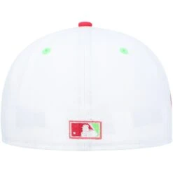 Men's Chicago White Sox New Era White/Coral Cooperstown Collection Comiskey Park 75th Anniversary Strawberry Lolli 59FIFTY Fitted Hat -CapNation Shop coral chicago white sox cooperstown collection comiskey park 75th anniversary strawberry lolli 59fifty fitted hat ss5 p 4770976pv 4u hnf19vrpxxaq2prpqcycv omtjrgn4kvbljftrha41