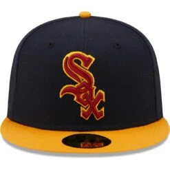 Men's Chicago White Sox New Era Navy/Gold Primary Logo 59FIFTY Fitted Hat -CapNation Shop gold chicago white sox primary logo 59fifty fitted hat ss5 p 4937471pv 2u gfh3yb8bwwfrne0dyfnyv gsot3xuraj2jjhqehdsl