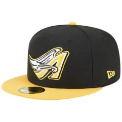 Men's Los Angeles Angels New Era Black/Gold 59FIFTY Fitted Hat -CapNation Shop gold los angeles angels 59fifty fitted hat ss5 p 200015977pv 3u drngaupxwgjw72zhgjrvv xdbbfttzgj0swcc2ebpv