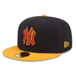 Men's New York Yankees New Era Navy/Gold Primary Logo 59FIFTY Fitted Hat -CapNation Shop gold new york yankees primary logo 59fifty fitted hat ss5 p 4937485pv 3u 80nxw5bi8jiboyl7vg59v wgwy2wiqsh2cfcbj6vj0