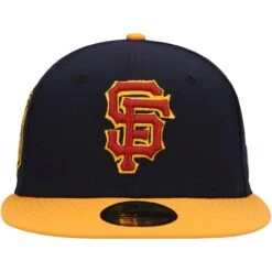Men's San Francisco Giants New Era Navy/Gold Primary Logo 59FIFTY Fitted Hat -CapNation Shop gold san francisco giants primary logo 59fifty fitted hat ss5 p 4937490pv 2u sacyyta00lgeqztblhmqv ol7nfvoqdo6av5jr3bp1