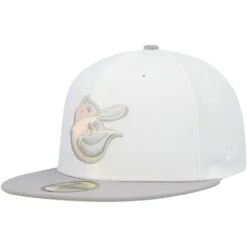 Men's Baltimore Orioles New Era White/Gray 60th Anniversary Patch Side Patch Peach Undervisor 59FIFTY Fitted Hat -CapNation Shop gray baltimore orioles 60th anniversary patch side patch peach undervisor 59fifty fitted hat ss5 p 4596877pv 3u rigmdvm6qzxnb5fwivhpv qdertbywftapcwyr5jft