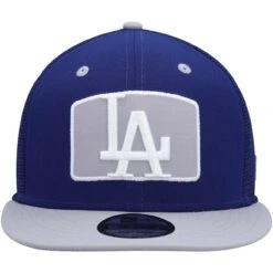 Men's Los Angeles Dodgers New Era Royal/Gray Logo Zoom Trucker 9FIFTY Snapback Hat -CapNation Shop gray los angeles dodgers logo zoom trucker 9fifty snapback hat ss5 p 4640794pv 2u qdxaqhwzsva5fcujfyc3v lsbdutnvhgvjmk3ucogp