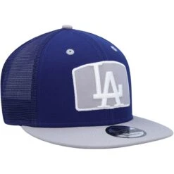 Men's Los Angeles Dodgers New Era Royal/Gray Logo Zoom Trucker 9FIFTY Snapback Hat -CapNation Shop gray los angeles dodgers logo zoom trucker 9fifty snapback hat ss5 p 4640794pv 3u qdxaqhwzsva5fcujfyc3v mi4qowwgz1djjunqh0pd