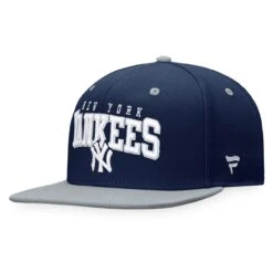Men's New York Yankees Fanatics Branded Navy/Gray Iconic Lock Up Snapback Hat -CapNation Shop gray new york yankees iconic lock up snapback hat ss5 p 4498885pv 3u 6m7fwmdqn5rj3k3nvblxv 3kkw6uel2pl355cnetgv