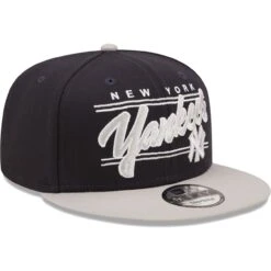 Men's New York Yankees New Era Navy/Gray Team Script 9FIFTY Adjustable Snapback Hat -CapNation Shop gray new york yankees team script 9fifty adjustable snapback hat ss5 p 4674062pv 3u 5amxggzgl14awrdggh5kv axluogytcr6wgfw51prx