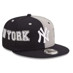 Men's New York Yankees New Era Navy/Gray Team Split 9FIFTY Snapback Hat -CapNation Shop gray new york yankees team split 9fifty snapback hat ss5 p 4870450pv 3u czmpd7gi4picdnwba6zhv ku7d75mshkigjxdz12oe
