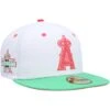 Men's Los Angeles Angels New Era White/Green Watermelon Lolli 59FIFTY Fitted Hat -CapNation Shop green los angeles angels watermelon lolli 59fifty fitted hat ss5 p 4784154pv 1u czefhvkivczt7rfw5zmdv qbph935lbhrxi0nsg7pd