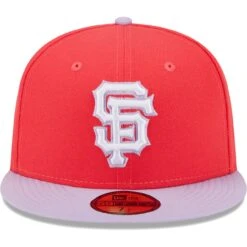 Men's San Francisco Giants New Era Red/Lavender Spring Color Two-Tone 59FIFTY Fitted Hat -CapNation Shop lavender san francisco giants spring color two tone 59fifty fitted hat ss5 p 5000267pv 2u zj8uudx8zcvbqg3hrquwv yn0jaigcl4mjuhxxyrbd