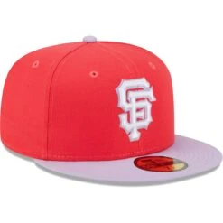 Men's San Francisco Giants New Era Red/Lavender Spring Color Two-Tone 59FIFTY Fitted Hat -CapNation Shop lavender san francisco giants spring color two tone 59fifty fitted hat ss5 p 5000267pv 3u zj8uudx8zcvbqg3hrquwv ogpxxn4ouknl2hwijw7w