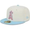 Men's Los Angeles Angels New Era Cream/Light Blue Spring Color Two-Tone 59FIFTY Fitted Hat -CapNation Shop light blue los angeles angels spring color two tone 59fifty fitted hat ss5 p 5000231pv 1u hsc96gqv8b3u0bpjrcwmv c5xxvdjgkuqckmfkdchl