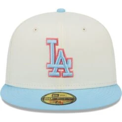Men's Los Angeles Dodgers New Era Cream/Light Blue Spring Color Two-Tone 59FIFTY Fitted Hat -CapNation Shop light blue los angeles dodgers spring color two tone 59fifty fitted hat ss5 p 5000233pv 2u duwniowyevcnvnmqfzfcv s9juyqmoamcachkeyoay