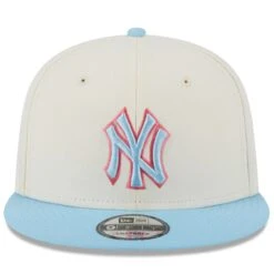 Men's New York Yankees New Era Cream/Light Blue Spring Basic Two-Tone 9FIFTY Snapback Hat -CapNation Shop light blue new york yankees spring basic two tone 9fifty snapback hat ss5 p 5000796pv 2u ea2esiphwowokscigbrlv yle9guvpl3kgm6vpnvtq