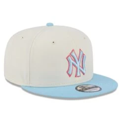 Men's New York Yankees New Era Cream/Light Blue Spring Basic Two-Tone 9FIFTY Snapback Hat -CapNation Shop light blue new york yankees spring basic two tone 9fifty snapback hat ss5 p 5000796pv 3u ea2esiphwowokscigbrlv 5bmj9gsjhacx8xgtt4zp