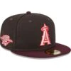 Men's Los Angeles Angels New Era Brown/Maroon Chocolate Strawberry 59FIFTY Fitted Hat -CapNation Shop maroon los angeles angels chocolate strawberry 59fifty fitted hat ss5 p 200000303pv 1u omuztseebcywf0usctvyv lzytu63xwwnvfwgigqoq