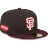 Men's San Francisco Giants New Era Brown/Maroon Chocolate Strawberry 59FIFTY Fitted Hat -CapNation Shop maroon san francisco giants chocolate strawberry 59fifty fitted hat ss5 p 200000322pv 1u wjvp1omnb9nu9hkzndtbv mom4mddbozdtrwny3xmd